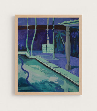 BLUE COURT - Museum Quality Art