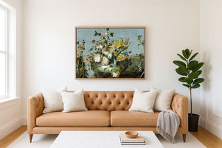 BLUE FLORAL STUDY - Museum Quality Art