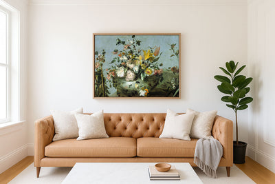 BLUE FLORAL STUDY - Museum Quality Art