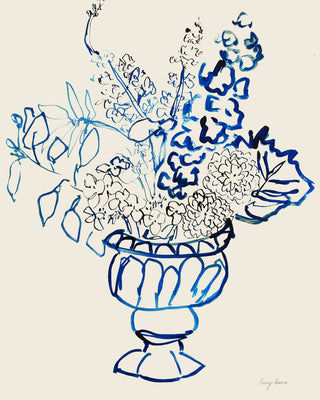 Blue Flowers in a Vase