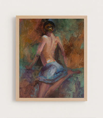BLUE SKIRT - Museum Quality Art