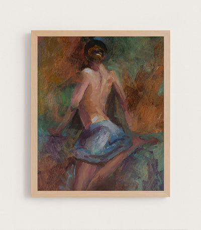 BLUE SKIRT - Museum Quality Art