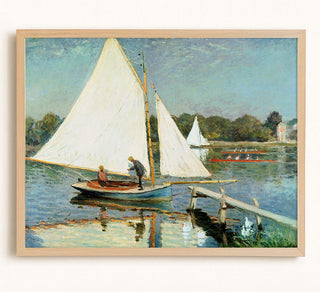 BOATERS AT ARGENTEUIL - Museum Quality Art