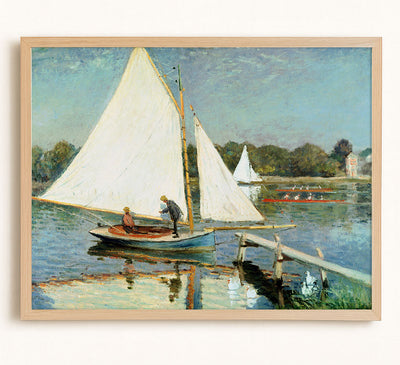 BOATERS AT ARGENTEUIL - Museum Quality Art