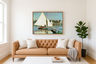 BOATERS AT ARGENTEUIL - Museum Quality Art