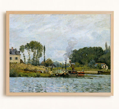 Boats at the Lock at Bougival