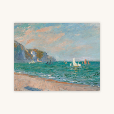 BOATS BELOW THE POURVILLE CLIFFS — Primary Image