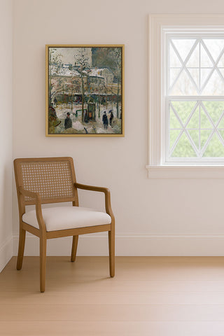 BOULEVARD DE ROCHEOUART IN SNOW - Museum Quality Art