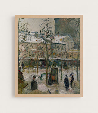 BOULEVARD DE ROCHEOUART IN SNOW - Museum Quality Art