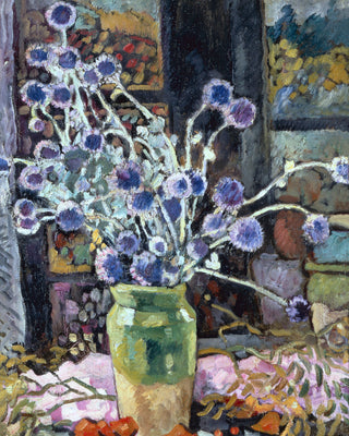 BOUQUET OF FLOWERS AT THE WINDOW - Museum Quality Art