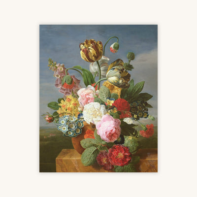 BOUQUET OF FLOWERS IN A VASE — Primary Image