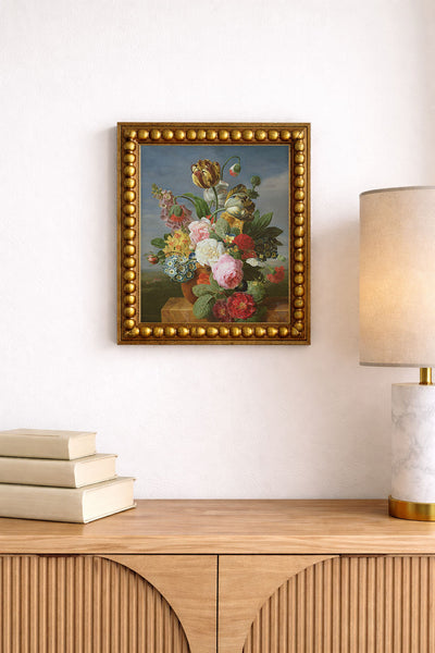 BOUQUET OF FLOWERS IN A VASE - Museum Quality Art