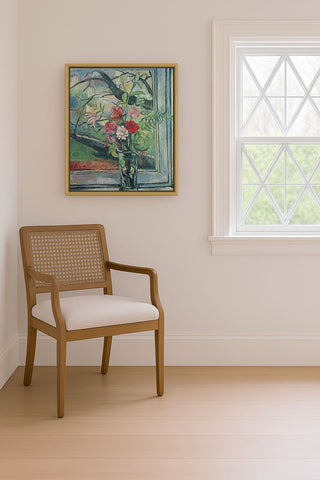 Bouquet of Flowers in Front of a Window