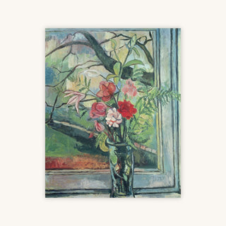 Bouquet of Flowers in Front of a Window — Primary Image