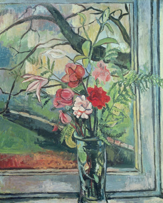 Bouquet of Flowers in Front of a Window