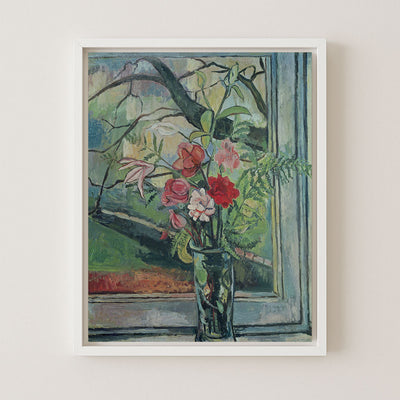 Bouquet of Flowers in Front of a Window