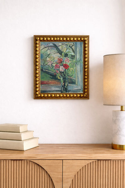 Bouquet of Flowers in Front of a Window