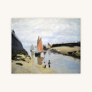 BREAKWATER AT TROUVILLE, LOW TIDE — Primary Image
