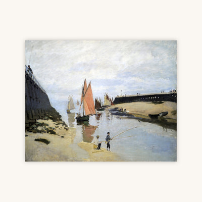 BREAKWATER AT TROUVILLE, LOW TIDE — Primary Image