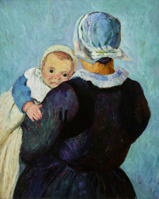 BRETON MOTHER AND CHILD - Museum Quality Art