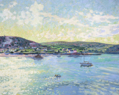 BRYHER FROM TRESCO, SEPTEMBER EVENING - Museum Quality Art