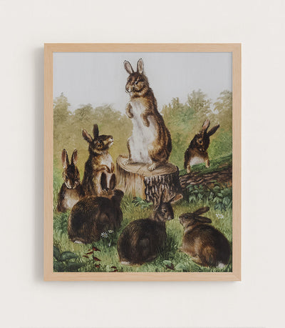 BUNNIES II - Museum Quality Art