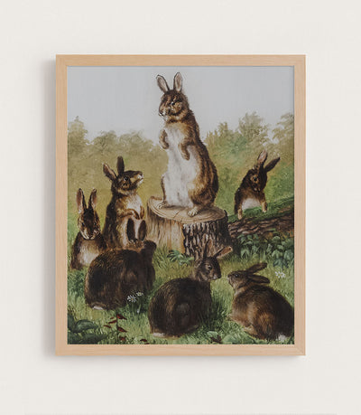 BUNNIES II - Museum Quality Art