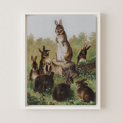 BUNNIES II - Museum Quality Art