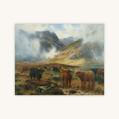 BY LOCH TREACHLAN, GLENCOE, MORNING MISTS — Primary Image
