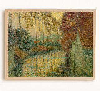 CANAL IN AUTUMN - Museum Quality Art