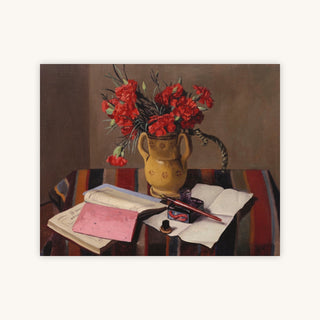 CARNATIONS AND ACCOUNT BOOKS — Primary Image