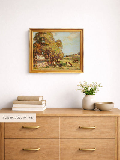 Cattle Grazing in a Pastoral Landscape