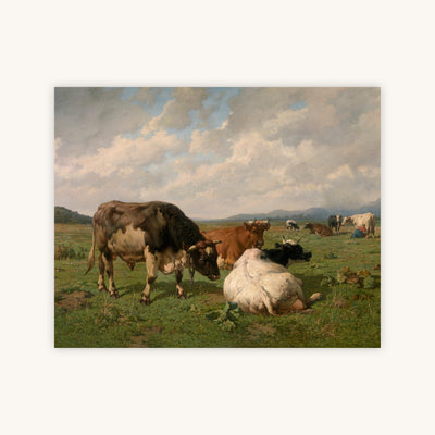 CATTLE IN THE MEADOW — Primary Image