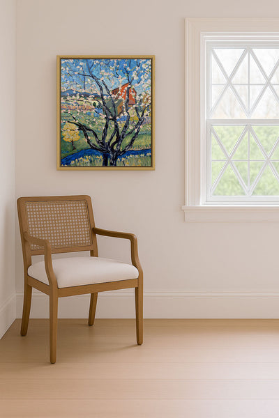 CHERRY TREE VIEW - Museum Quality Art