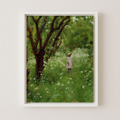 CHILD IN THE ORCHARD - Museum Quality Art