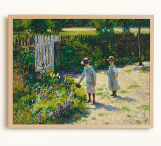 Children in the Garden Art Print