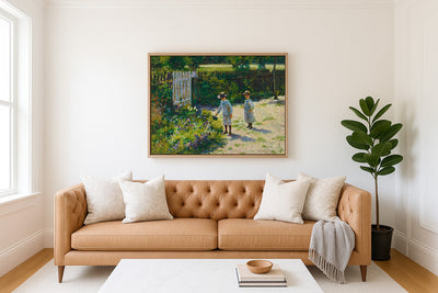 Children in the Garden Art Print