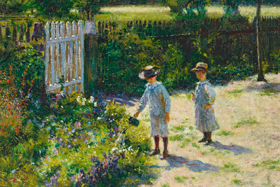 Children in the Garden Art Print