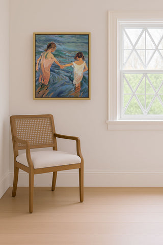CHILDREN IN THE SEA - Museum Quality Art