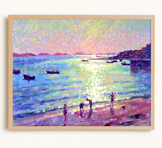 Children on the Beach, Early Morning Light