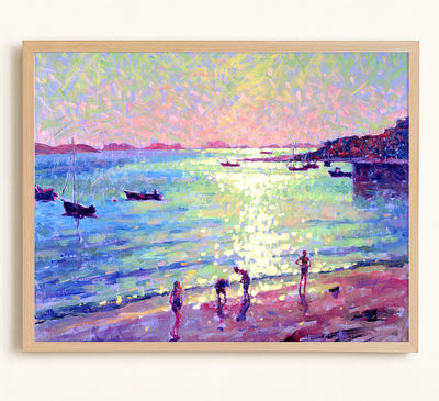 Children on the Beach, Early Morning Light