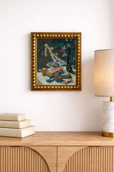 CHRISTMAS TREE STILL LIFE - Museum Quality Art