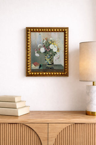 CHRYSANTHEMUMS IN A CHINESE VASE - Museum Quality Art