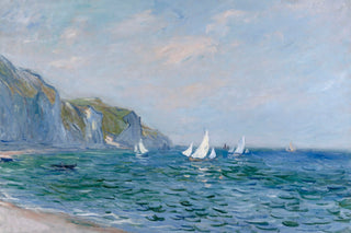 CLIFFS AND SAILBOATS AT POURVILLE
