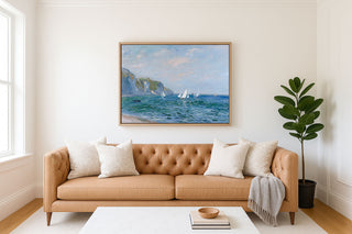 Cliffs and Sailboats at Pourville