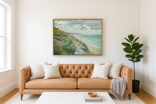 CLIFFS BY THE SEA AT TROUVILLE - Museum Quality Art
