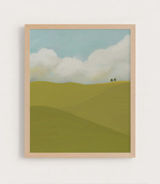 CLOUDS AND FIELDS - Museum Quality Art