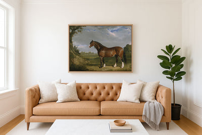 CLYDESDALE STALLION - Museum Quality Art