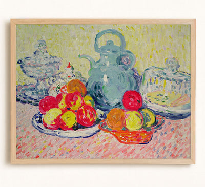 Colorful Still Life With Teapot