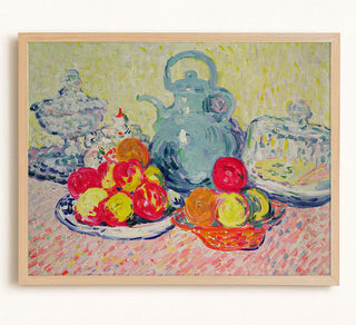COLORFUL STILL LIFE WITH TEAPOT